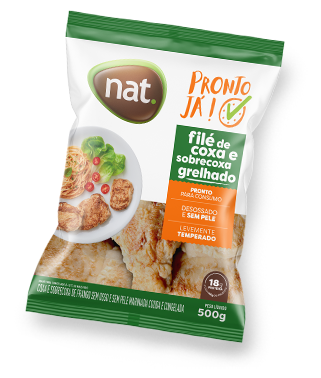 Peito de frango em cubos grelhado