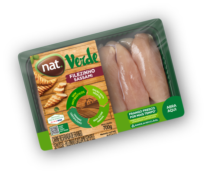 Bandeja Filezinho Sassami 700 gramas Nat Verde