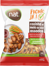 Coxinha e Meio da Asa Assados