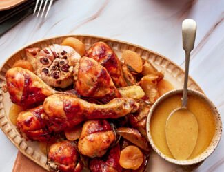 Coxa com geleia de Damasco e Maçã